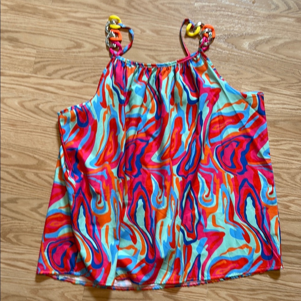 Colorful Abstract Women's Top